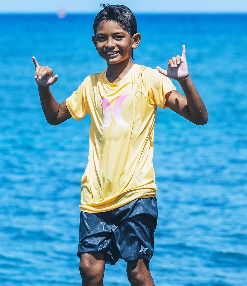 Hurley Little Boys Solid Stretch Twill Hybrid Pull-On Shorts