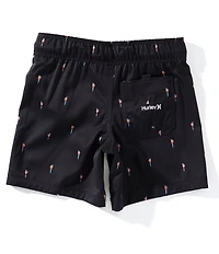 Hurley Little Boys Ditsy Birds Pull-On Swim Shorts