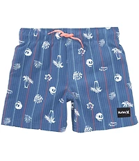 Hurley Little Boys Paradise Stripe Pull-On Swim Trunks