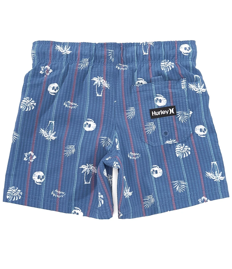Hurley Little Boys Paradise Stripe Pull-On Swim Trunks