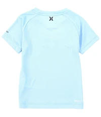 Hurley Little Boys Short Sleeve Ombre Logo UPF 50 Shirt