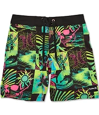 Hurley Little Boys Checker Doodle Boardshorts