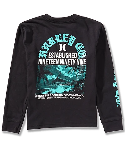 Hurley Little Boys Long-Sleeve Gothic Paradise T-Shirt