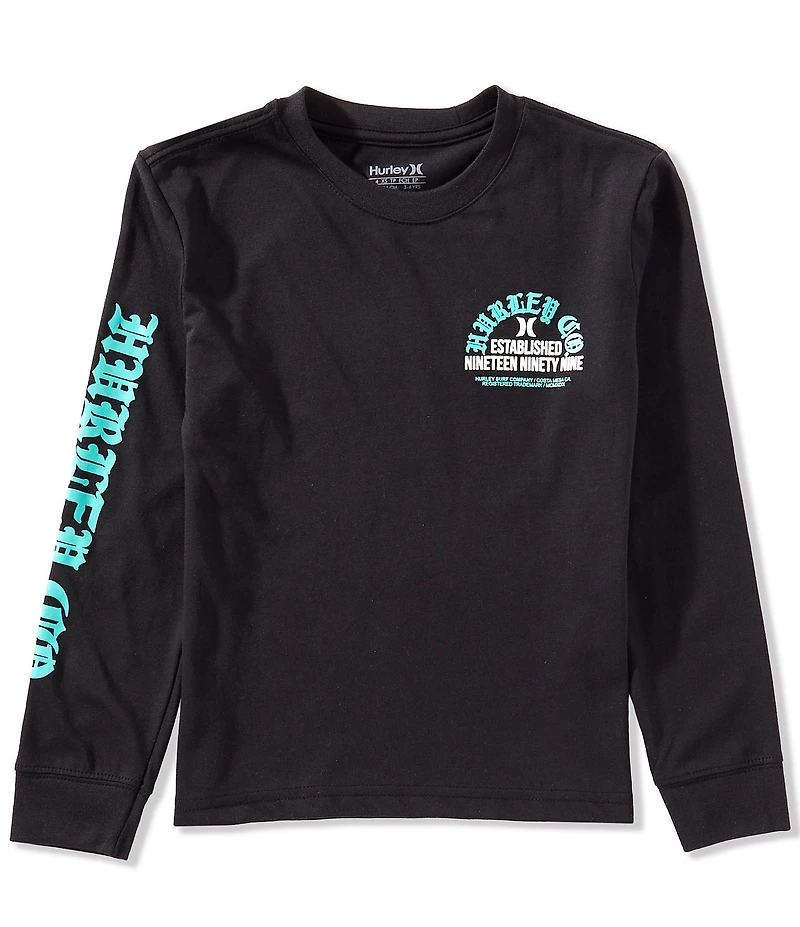 Hurley Little Boys Long-Sleeve Gothic Paradise T-Shirt