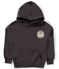 Hurley Little Boys Long-Sleeve Shark Character Graphic Fleece Hoodie