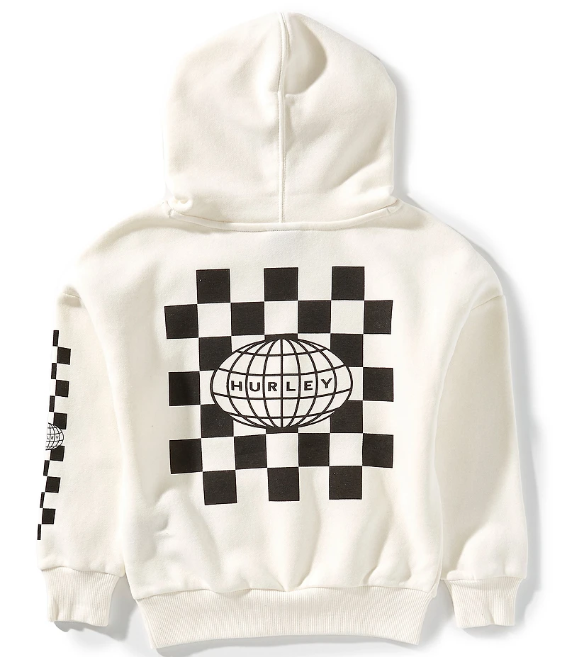 Hurley Little Boys Long-Sleeve Shark Character Graphic Fleece Hoodie