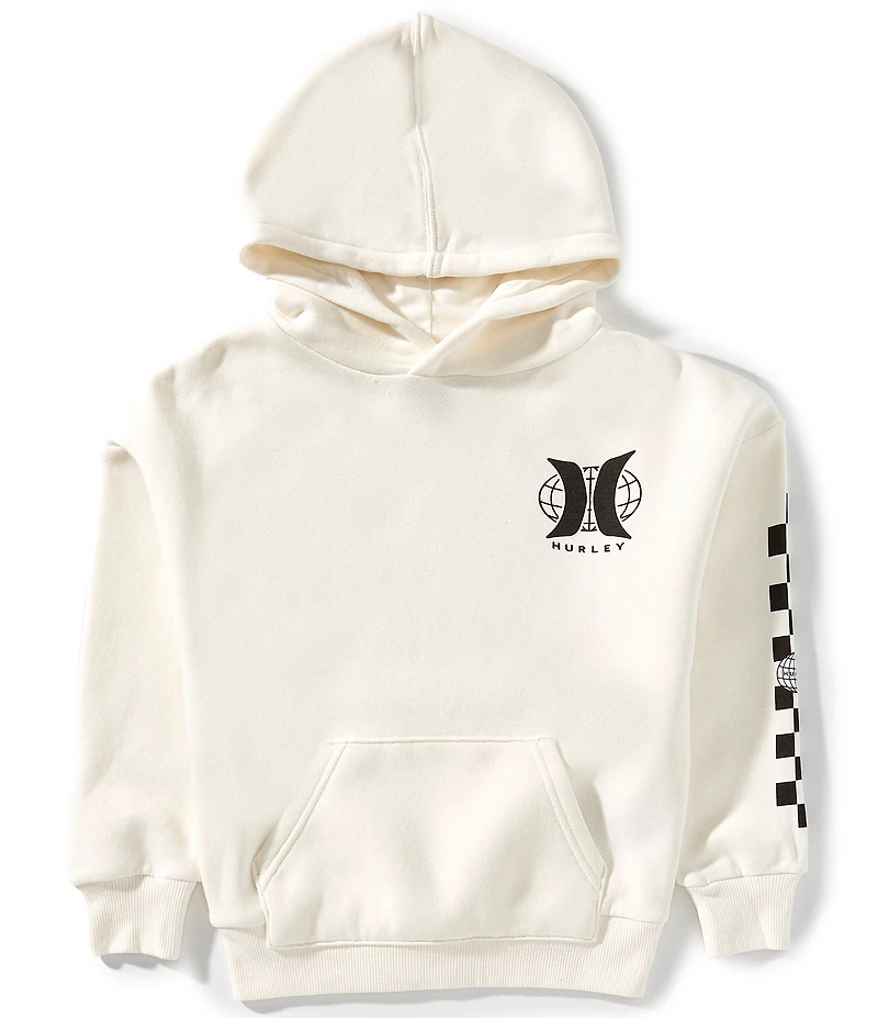 Hurley Little Boys Long-Sleeve Shark Character Graphic Fleece Hoodie