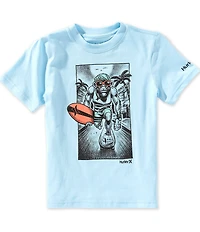 Hurley Little Boys Short Sleeve Beach Monkey Tee