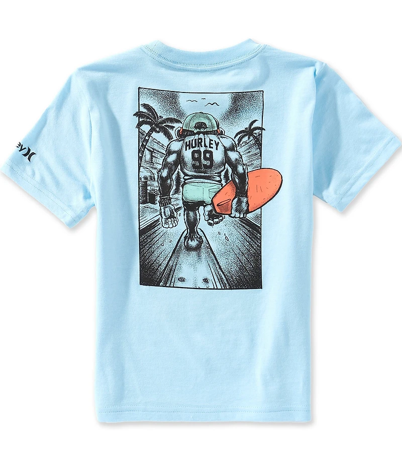 Hurley Little Boys Short Sleeve Beach Monkey Tee