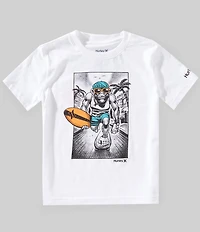 Hurley Little Boys Short Sleeve Beach Monkey Tee