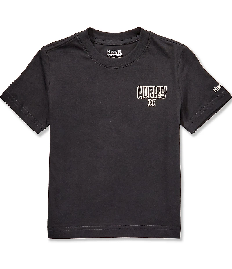 Hurley Little Boys Short Sleeve Surfy Skully T-Shirt