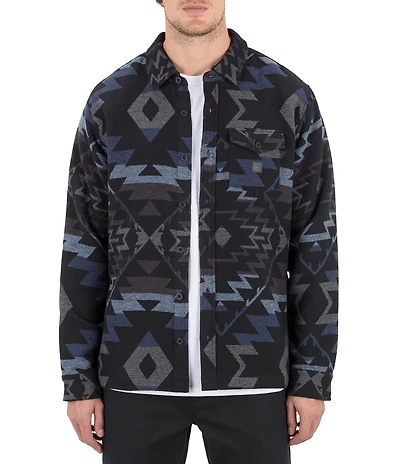 Hurley Long Sleeve Santa Cruz Jacquard Shacket