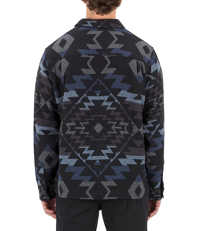 Hurley Long Sleeve Santa Cruz Jacquard Shacket