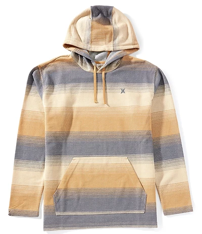 Hurley Long Sleeve Striped Hooded Poncho