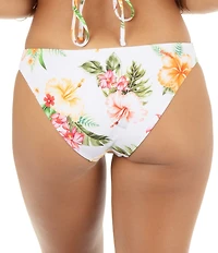 Hurley Malia Rib Floral Low Waist Moderate Swim Bottom