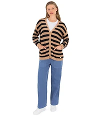 Hurley No Barriers Long Sleeve Striped Cardigan