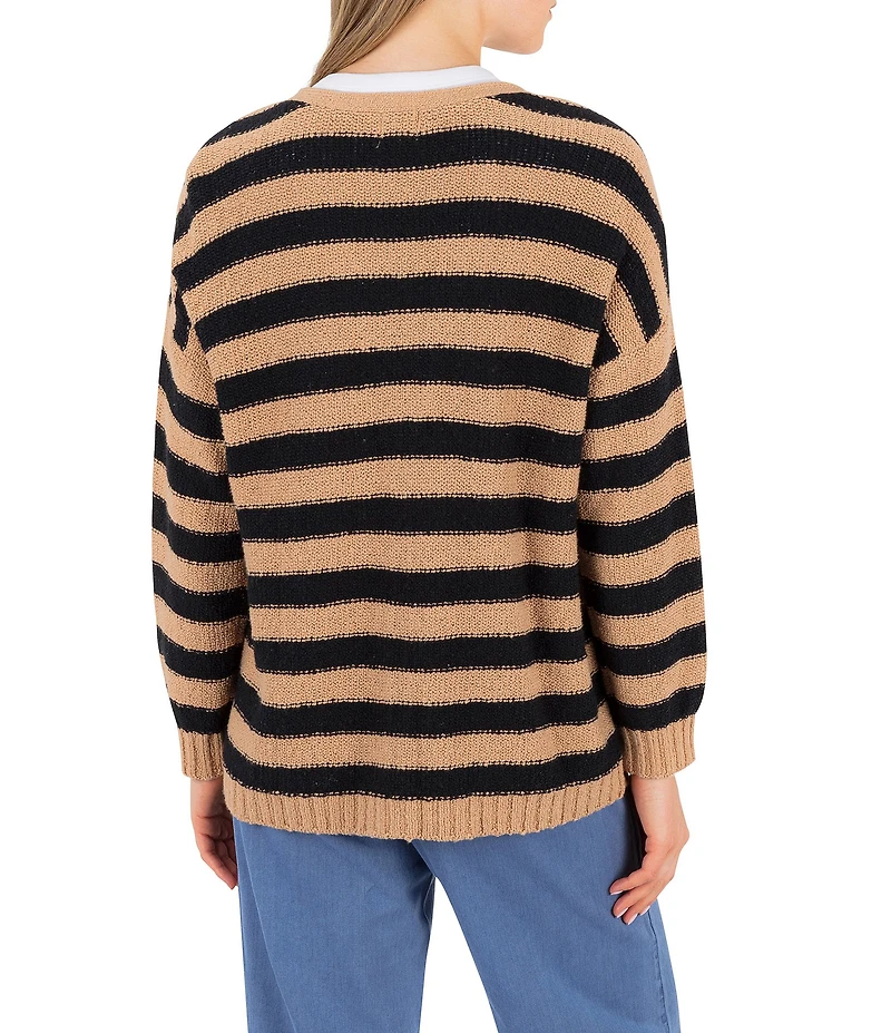 Hurley No Barriers Long Sleeve Striped Cardigan