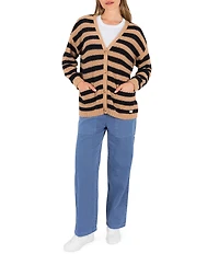 Hurley No Barriers Long Sleeve Striped Cardigan