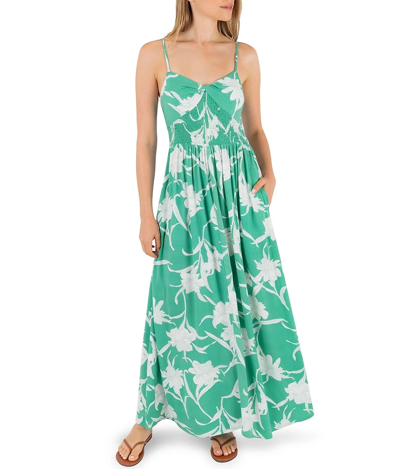 Hurley Palm Springs Floral Maxi Dress