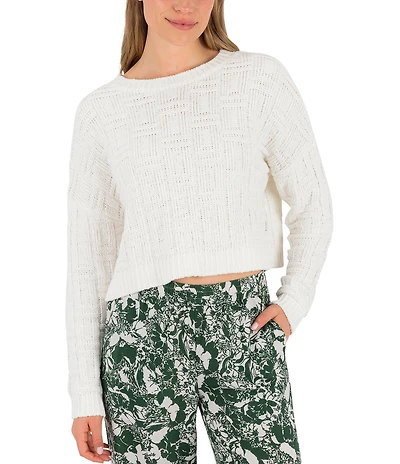 Hurley Park City Long Sleeve Textured Basketweave Sweater