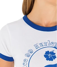 Hurley Peace Out Ringer Short Sleeve Baby T-Shirt