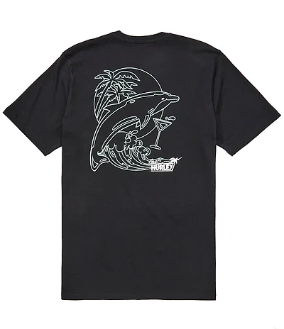 Hurley Porpoise Dolphin Short Sleeve Graphic T-Shirt