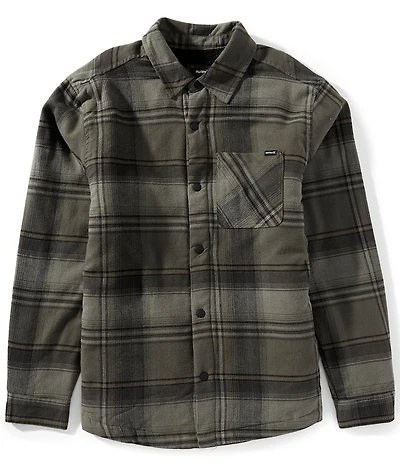 Hurley Portland Long Sleeve Plaid Flannel Shirt