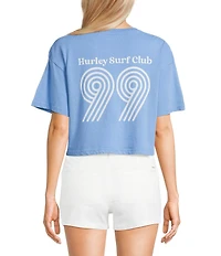 Hurley Rollers Short Sleeve Boxy Cropped T-Shirt