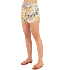 Hurley Scenic Print Pull-On Drawstring Shorts