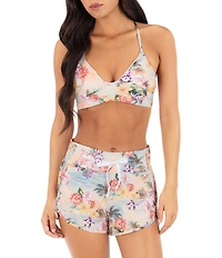Hurley Scenic Sunset Floral Boardshort Swim Cover-Up