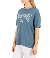 Hurley Short Sleeve Collegiate Boyfriend T-Shirt