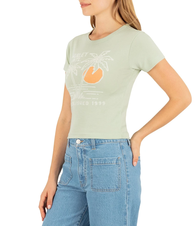 Hurley Short Sleeve Summer Shoreline Baby Tee