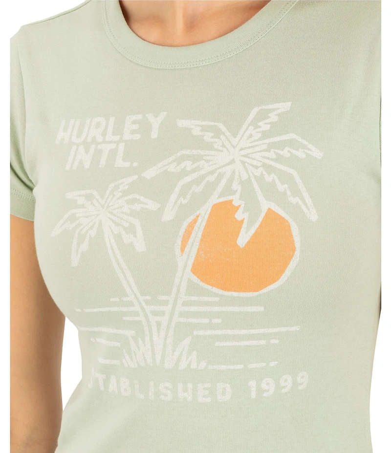 Hurley Short Sleeve Summer Shoreline Baby Tee