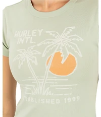 Hurley Short Sleeve Summer Shoreline Baby Tee