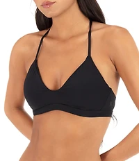 Hurley Solids Adjustable Tie Back Triangle Swim Top