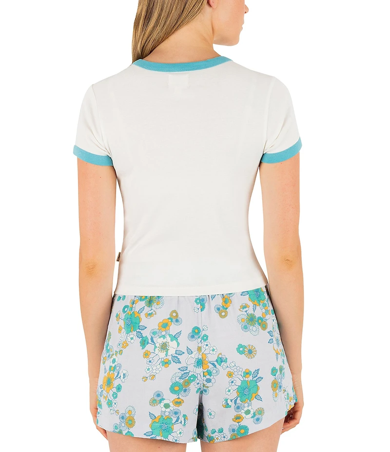 Hurley Speedway Ribbed Knit Short Sleeve Baby T-Shirt