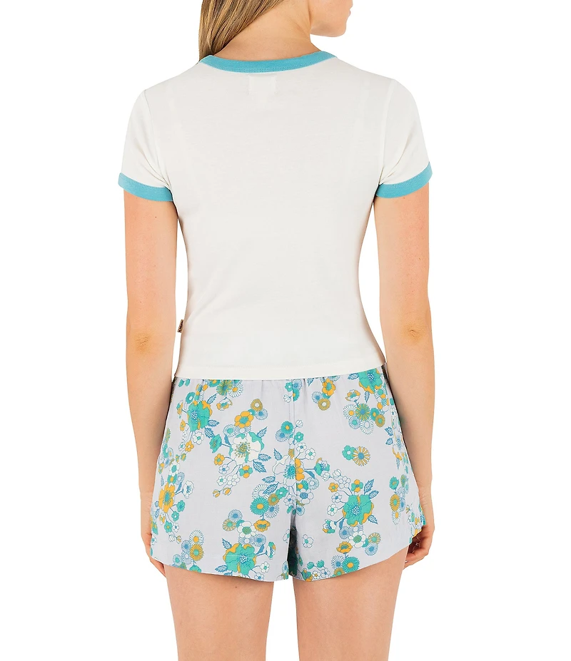 Hurley Speedway Ribbed Knit Short Sleeve Baby T-Shirt