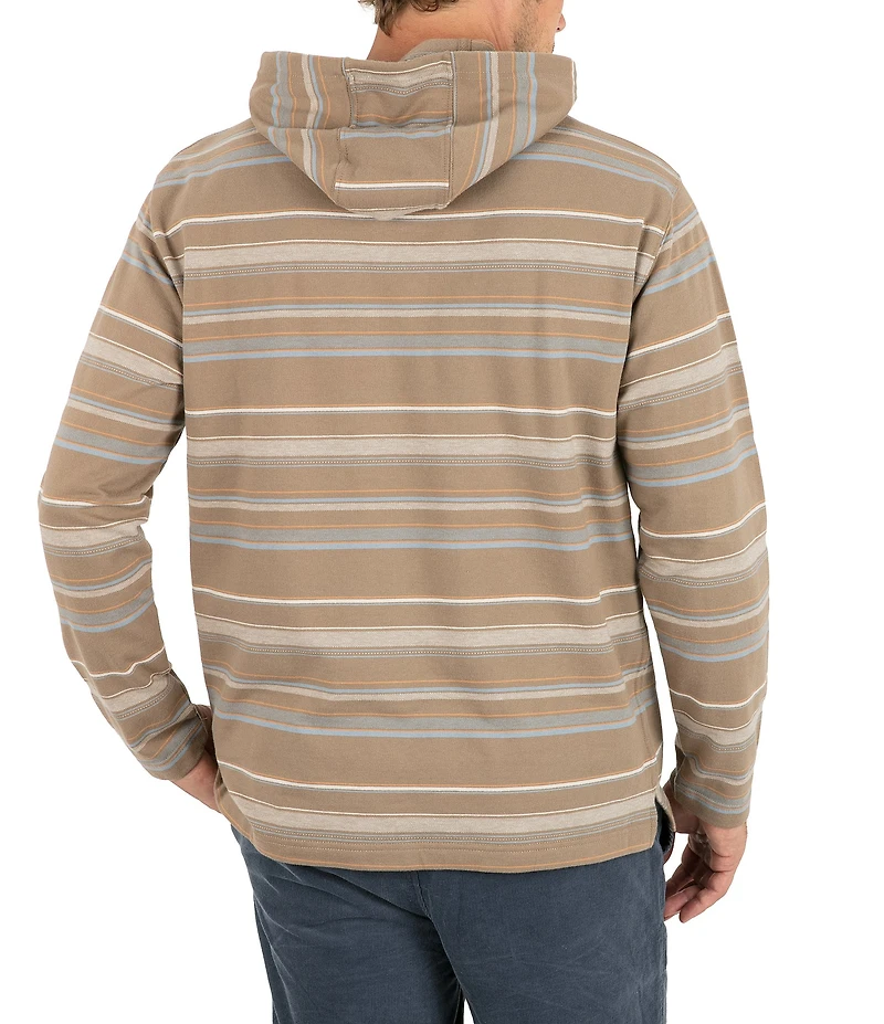 Hurley Striped Long Sleeve Hooded Poncho
