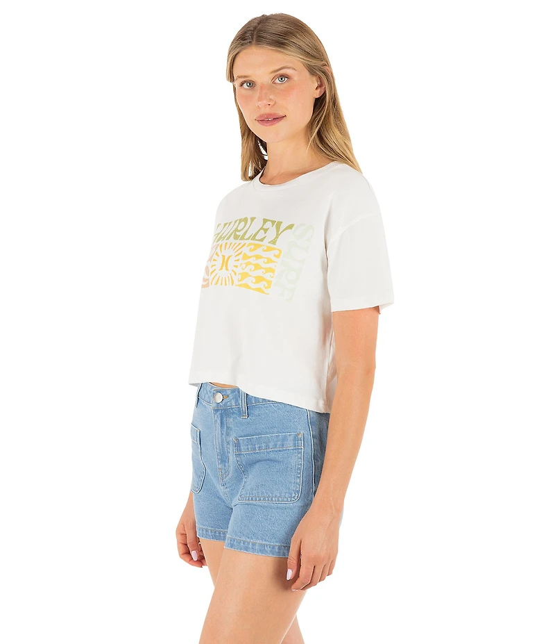Hurley Surf Days Boxy Crop T-Shirt