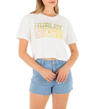Hurley Surf Days Boxy Crop T-Shirt