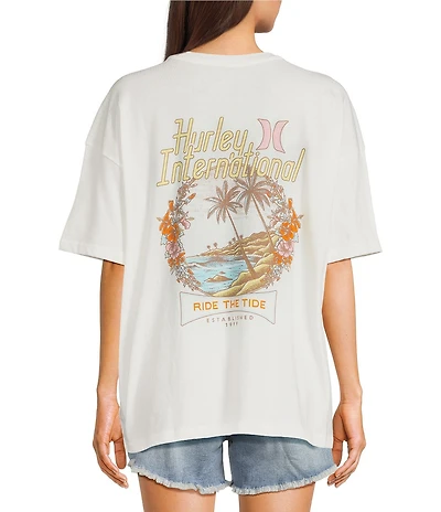 Hurley Tide Chaser Short Sleeve Boyfriend T-Shirt