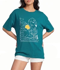 Hurley Tropical Travelers Short Sleeve Boyfriend T-Shirt
