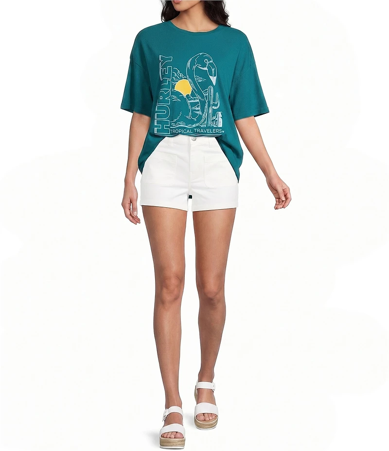 Hurley Tropical Travelers Short Sleeve Boyfriend T-Shirt