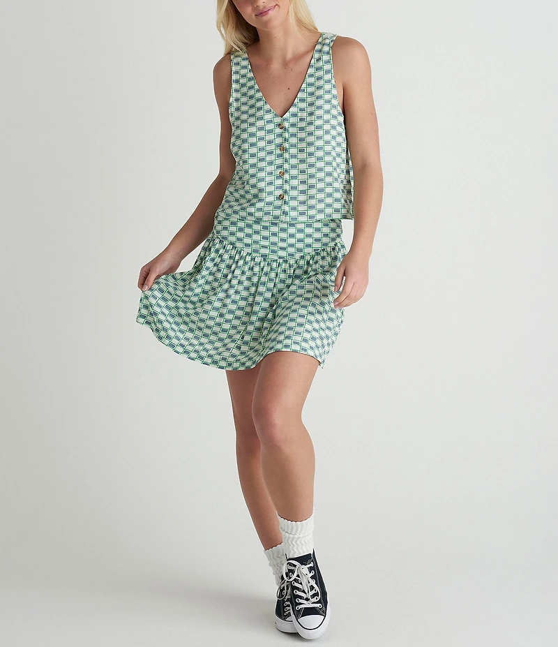 Hurley Venice Geometric Printed Skirt
