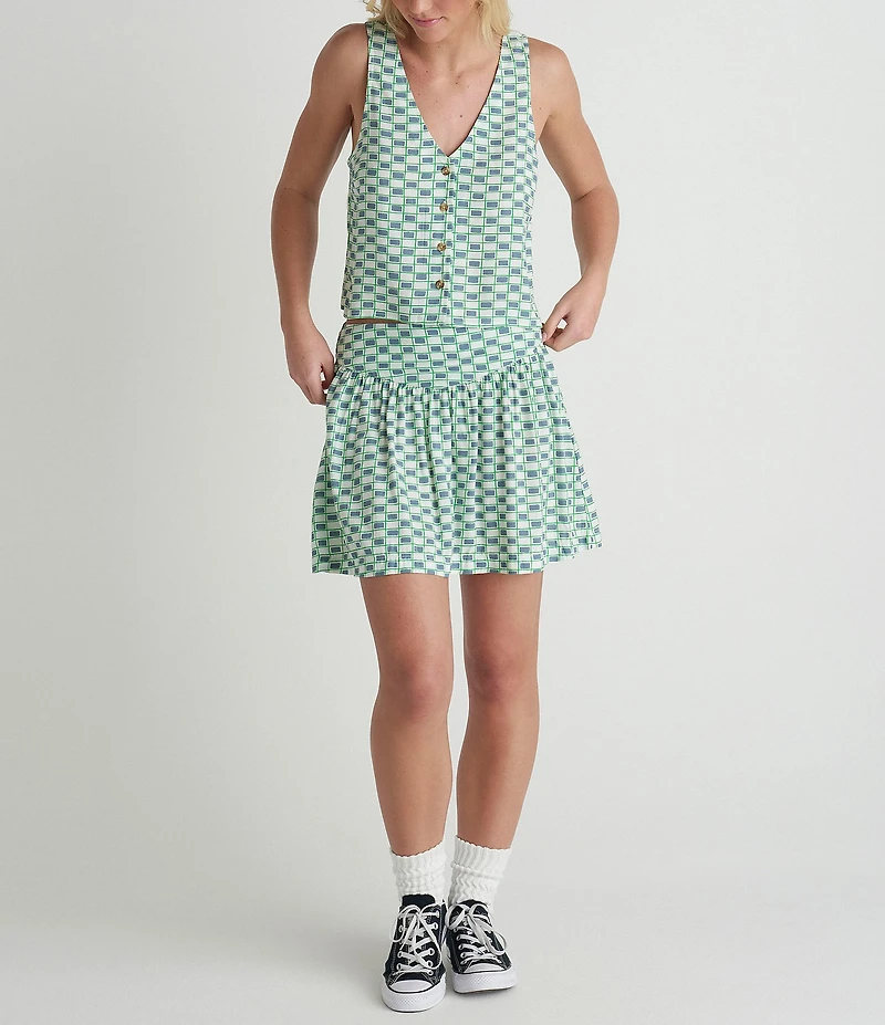 Hurley Venice Geometric-Printed Sleeveless Vest Top