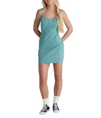 Hurley Wavy Days Sleeveless Twill Dress
