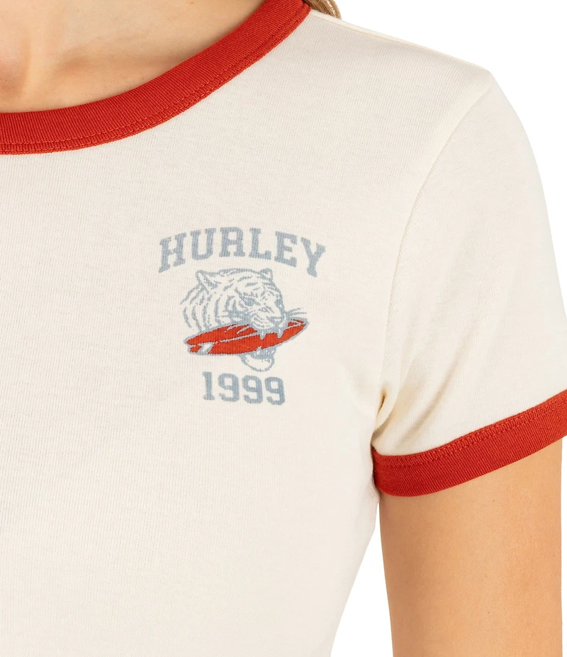 Hurley Wildcat Ringer Short Sleeve T-Shirt