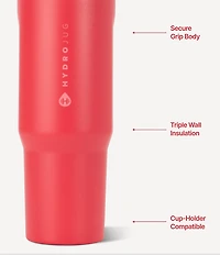HYDROJUG Flip Straw Sport Bottle, 32-oz