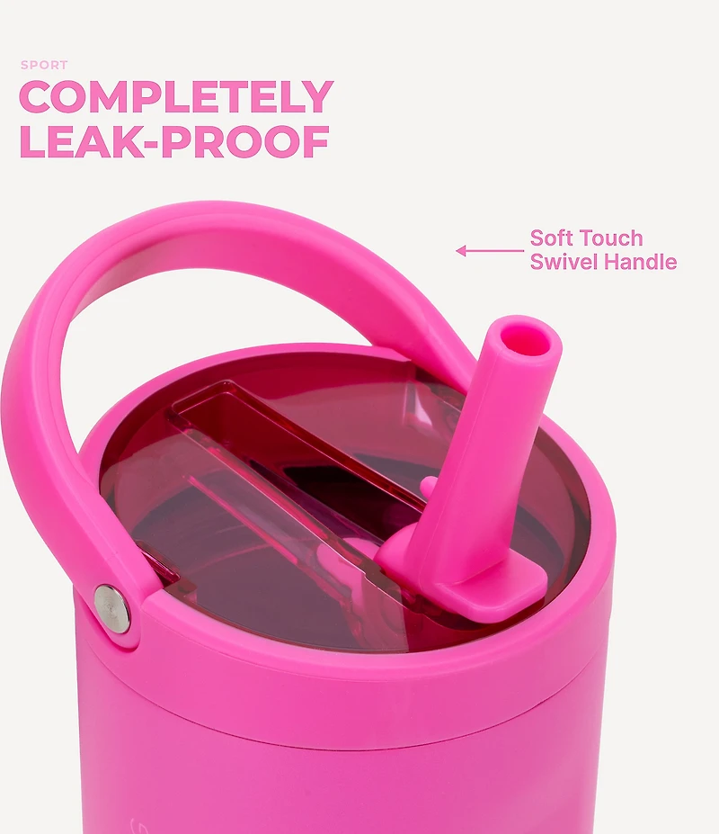 HYDROJUG Flip Straw Sport Bottle, 32-oz
