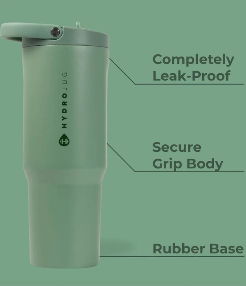 Hydrojug Flip Straw Sport Bottle, 32oz